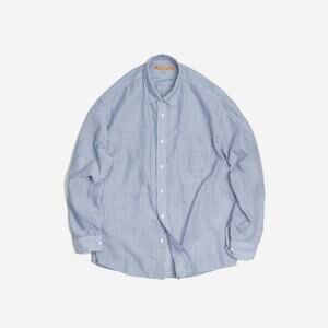 FRIZMWORKS OG Oversized Striped Cotton-Blend Seersucker Shirt NWT